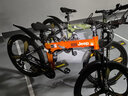 Jeep吉普自行车折叠山地车27速双减震碟刹越野变速单车战神橘色三刀轮 实拍图