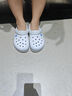 crocs卡骆驰洞洞鞋拖鞋男女同款卡骆班学生鞋轻便耐磨休闲鞋|11016 白色-100 39 (240mm) 实拍图