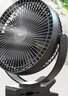 ATEnge 充电小风扇 超长续航充电风扇 USB风扇9英寸制冷大风力喷雾办公桌面轻音降温婴儿车载户外钓鱼 8寸10000毫安24小时续航（不可拆卸电池）黑色 实拍图