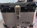 星骑侠福颖uhr150铝合金尾箱电瓶电动车摩托车uy125钱江鸿ADV150后备箱 45L银色+靠背+内衬+碳钢底座 实拍图
