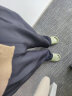 伊芙丽（eifini）【通勤防晒神裤】窄版阔腿裤女西装裤高级感垂感白色裤子 黑色 现货 155/60A/S 晒单实拍图