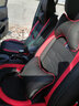 豫垫坊 新款汽车坐垫全包围四季通用冰丝全皮卡通座垫五座全车汽车座套 激情红全皮豪华版 现代IX35朗动领动名图途胜悦动 实拍图