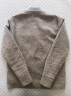 无印良品 MUJI 男式 美利奴羊毛 中针距圆领毛衣 AAD05A1A 长袖针织衫 灰色 L 实拍图