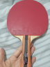 蝴蝶（BUTTERFLY） 乒乓球拍五星/5星蝴蝶王初学轻量纯木底板横直拍单拍TBC501/502 502 横拍长柄一支+拍套三星球 实拍图