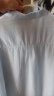 茵曼（INMAN）【赵昭仪同款】莱赛尔天丝白衬衫2024夏女装新款休闲洋气外搭上衣 浅灰蓝 M 晒单实拍图