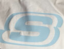 斯凯奇（Skechers）夏季新款t恤女情侣款透气宽松纯棉圆领运动短袖男女同款半袖ins 亮白色 版型偏大 2XL 185/100A 实拍图