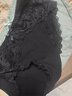 莫代尔蕾丝性感内裤女生无痕中腰纯 棉裆抗菌全棉透气舒适三角女士内裤 黑色+绿色+灰色+肤色 4条 M 建议(90-110斤) 实拍图