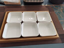 博为（BW）日式干果盘点心盘陶瓷零食盘糖果盘调味小碟子小吃盘子瓜子坚果盘 六格款 实拍图