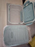 德玛斯 耐热玻璃保鲜盒 高硼硅大容量微波炉烤箱饭盒便当盒密封碗套装 北欧蓝长1000*2+包+餐具 晒单实拍图