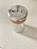 渊之源（YUANZHIYUAN）迷你小号双层玻璃杯口袋泡茶水杯子无过滤批量定制广告logo车载 6.6*12普款塑盖无网-随机花 200ml 实拍图