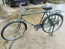 凤凰（Phoenix）保证凤凰上海28寸传统老式老款复古邮政邮电杆闸带货架自行车 28寸邮政款绿色+大礼包+车筐 实拍图