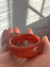 碧凤阁 玛瑙手镯 红色玉石手镯 加宽加厚女款手镯 实拍图