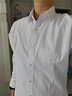 鸾姿白色衬衫女长袖职业衬衫正装工作服工装修身显瘦外穿打底衬衣 纯白长袖 3XL 125-135斤 实拍图