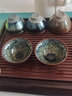 沽咚小茗建盏茶杯主人杯陶瓷茶盏单个茶杯茶碗窑变流釉品茗杯功夫茶具配件 象牙黄 实拍图