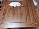 溪木工坊 实木书桌新中式书法桌老榆木茶桌写字桌电脑桌茶室办公室家具 1.38米 实拍图