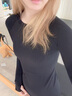 雪茜曼瑜伽服上衣女秋冬款无缝高弹显瘦运动长袖跑步速干训练普拉提T恤 实拍图