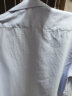 雅戈尔衬衫男夏季短袖格子商务休闲免烫衬衫衬衣不易皱 湖蓝格纹H 42 晒单实拍图