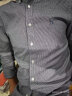 哈吉斯（HAZZYS）男装秋季衬衣双色小千鸟格经典商务休闲衬衫ASCZK12CK03 藏青色NV 170/92A 46 实拍图