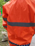 智汇反光雨衣交通雨衣雨裤套装电动车外卖防暴雨防汛环卫分体式冬季加厚棉雨衣 荧光绿【加厚款300DPU】 XL号（适合身高170-175cm） 实拍图