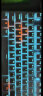 狼蛛（AULA） F3001无线蓝牙机械键盘87键有线游戏电竞吃鸡专用电脑笔记本办公平板手机小型便携 三模-银白蓝光茶轴 实拍图
