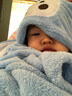 越贝乐 宝宝睡袋秋冬保暖法兰绒连体婴儿睡衣中大儿童分腿防踢被居家衣 单层法兰绒灰色北极熊 M码(建议身高65-85cm) 实拍图