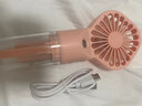 电小嘟适用手持纳米喷雾小风扇迷你加水可喷雾补水充电款usb静音桌面宿舍雾化加湿器学生便携式随身风扇 F3【粉色】喷雾风扇+4档充电款 1200mAh 实拍图