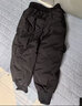雅鹿儿童羽绒裤男童女童宝宝外穿加厚保暖洋气工装冬季中大童小童裤子 黑色 130 实拍图