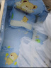 笑贝乐实木婴儿床宝宝摇篮床童床无油漆可变书桌可侧翻与大人床合并 小床+蚊帐+七件套（注色）+棕垫 实拍图