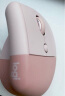 罗技（Logitech）Lift人体工学鼠标 垂直鼠标 小手鼠标 无线蓝牙鼠标 3台设备秒切换 带Logi Bolt接收器 粉色 实拍图