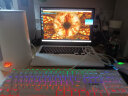 微星（MSI） GK50Z 终结者 有线机械键盘鼠标套装 RGB电竞游戏办公电脑键盘  吃鸡键盘 GK50Z 白色【104键】 青轴 实拍图
