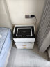 罗森（LUOSEN）智能床头柜简约现代小型卧室超窄岩板床头柜多功能无线充电 米白 晒单实拍图