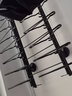 AOVEOK阳台晾衣架升降手摇四杆晾衣杆带横杆顶装晒衣架省力手动晒被杆 幻夜黑【晾杆被杆四杆大空间晒】 1.5m 四杆 8横杆+20个全铝加厚衣架 实拍图