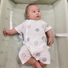翘脚鸭婴儿衣服夏季新生儿连体衣薄款短袖夏天宝宝空调服满月纯棉刚出生 熊博士2件【夏季款丨短袖短裤】 73cm （建议18斤内） 实拍图