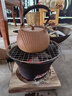 瓷牌茗茶具（cipaiming teaset）茶壶粗陶烧水壶户外酒精炉煮茶壶陶瓷围炉煮茶茶具套装 粗陶条纹古鸣壶 实拍图