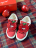 鮀品苹果鞋2026新年鞋马年女鞋百搭轻便过年红色鞋子休闲透气厚底板鞋 红苹果 1225 35 实拍图