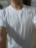 阿迪达斯 （adidas）短袖男装 2025夏季新款运动服跑步健身时尚休闲圆领纯棉透气T恤 米白色/纯棉透气/主推 M 实拍图