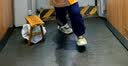 B.Duck小黄鸭童鞋儿童学步鞋男女童亮灯鞋夏季单网透气运动鞋3957米绿29 实拍图
