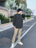 真维斯（JEANSWEST）T恤长袖2025秋冬上衣内搭保暖秋衣加厚打底衫男长袖体恤内搭衣服 【半高领纯色】灰色 2XL(推荐150-170斤) 实拍图