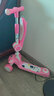 飞鸽儿童滑板车1-3岁3-6岁三合一可推可坐可折叠防侧翻宝宝滑板车 【二合一坐骑款】樱花粉 实拍图