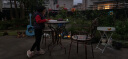 新雅铁（XINYATIE）阳台休闲茶桌椅咖啡户外庭院阳台室外桌椅三件套露台花园桌椅组合 【黑色】2椅+1桌【φ65cm】 实拍图