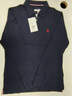 U.S. POLO ASSN.polo衫男翻领秋季棉商务休闲长袖上衣t恤C141105030 藏蓝色 M  实拍图