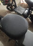 享惠油适用电动车坐垫座套电瓶车坐垫套爱玛雅迪电车座位套防晒通用 黑色 【圆头】前座套+后座套+后靠双层 实拍图