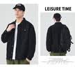真维斯（Jeanswest）牛仔夹克男2026秋季牛仔外套男潮牌舒适宽松百搭上衣服黑灰3XL 实拍图