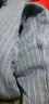 CROOEL PAUL保罗 冬季羽绒保暖衬衫男90绒白鸭绒长袖衬衣爸爸装中年加绒外套 BN888-8磨蓝线隐格 39/M 晒单实拍图