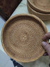 艺斑斓 越南手工编织篮藤编收纳筐家用水果篮竹篮筐针线馒头筐野餐篮 浅口水果盘小号19*3 实拍图