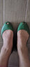 Vis Amoris英国允莫苏夏季新品经典磨砂女士鱼嘴果冻鞋 牛油果绿 37 实拍图