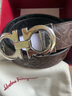 菲拉格慕（Ferragamo） 腰带男士休闲商务正装皮带【带宽约3.5cm/可裁剪】 675542 741409  黑棕面（软皮） 105码【适合3尺1以内腰围】 实拍图