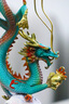 倾尚玉磁（QONSONYCI）黄铜龙腾四海青龙聚宝盆招财龙摆件玄关书房酒柜办公室书柜装饰品 龙腾四海青龙聚宝盆 实拍图