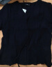 百图betu女装2024夏季新款衬衫法式V领系带短款收腰款衬衫女2403T64 黑色 L 晒单实拍图