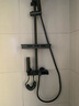 律川浴室淋浴花洒套装 卫浴恒温普通家用全套全铜卫生间淋浴器增压 控温【数显+四挡钢琴键】雅黑 实拍图